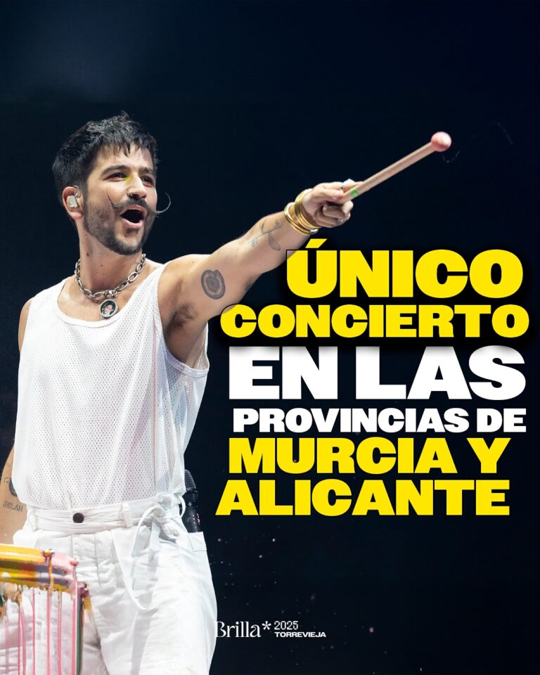 Camilo Llega a Torrevieja: Un Concierto Único en la Provincia para Vivir con el Corazón