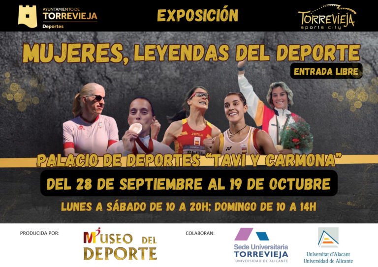 TORREVIEJA ACOGE LA EXPOSICIÓN “MUJERES, LEYENDAS DEL DEPORTE”