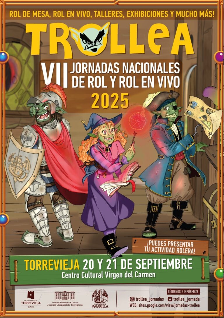 TORREVIEJA ACOGE LAS VII JORNADAS NACIONALES DE ROL Y ROL EN VIVO “TROLLEA” CON UN AMPLIO PROGRAMA DE ACTIVIDADES
