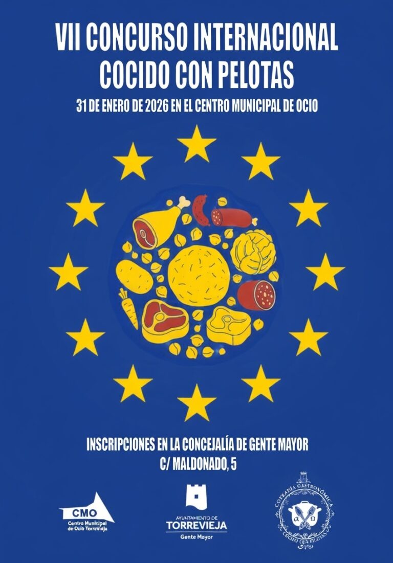 Torrevieja celebra el VII Concurso Internacional del Cocido el 31 de enero en el Centro Municipal de Ocio