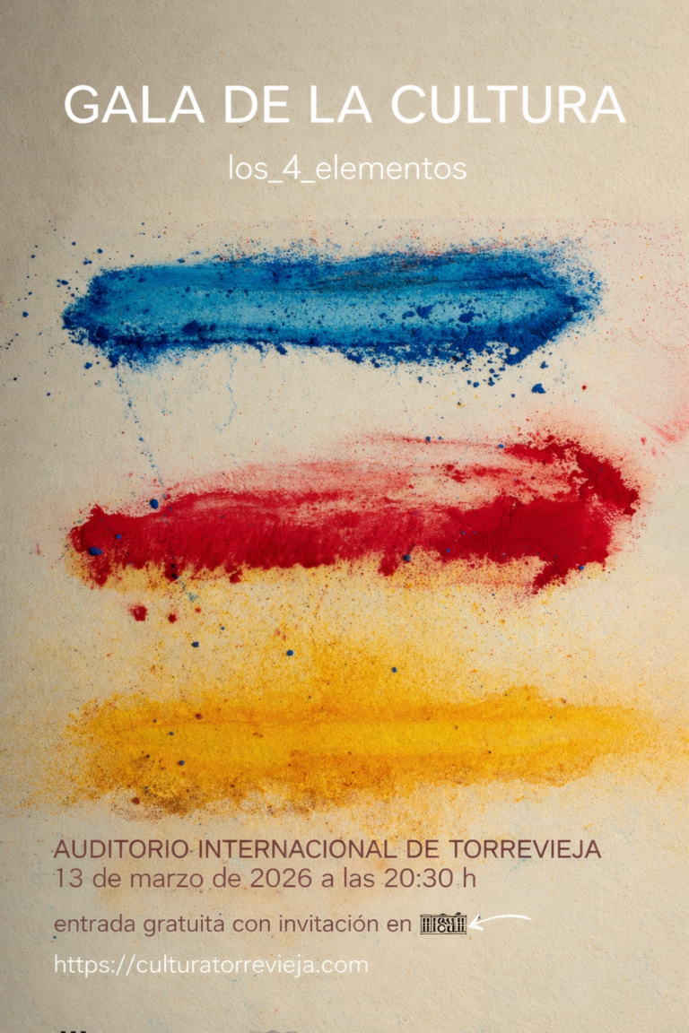 Torrevieja celebra el talento de sus Escuelas Municipales en la Gala de la Cultura 2026 en el Auditorio Internacional