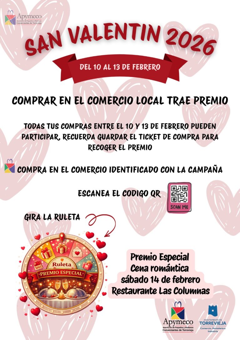 APYMECO lanza su campaña de San Valentín 2026 con premios directos y una cena romántica para impulsar el comercio local