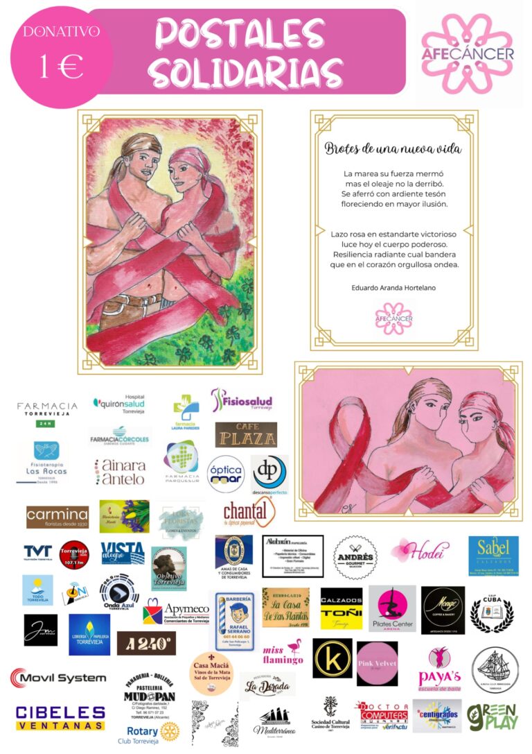 Brotes de una nueva vida la campaña solidaria de Torrevieja que apoya a AFECÁNCER en la lucha contra el cáncer de mama