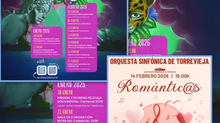 La Orquesta Sinfónica de Torrevieja y el Teátrico del Carnaval llenan de cultura el fin de semana en la ciudad