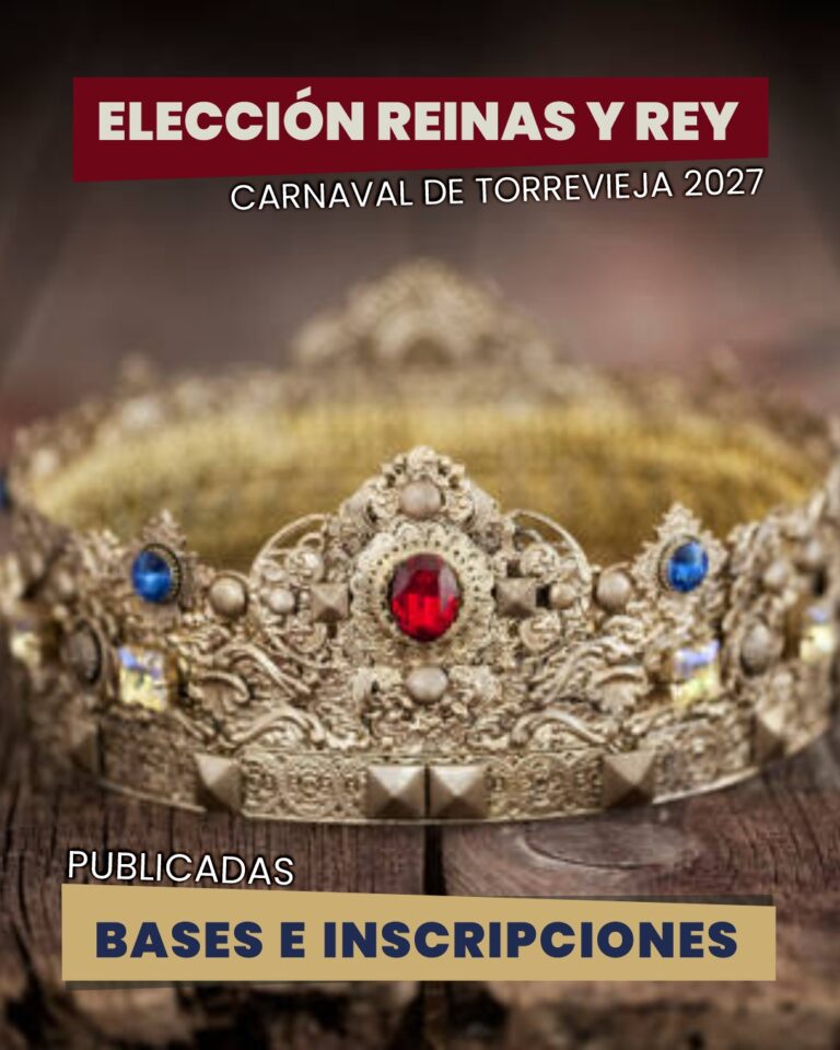 El Carnaval de Torrevieja abre el plazo para elegir a la Reina, Reina Infantil y Rey 2027