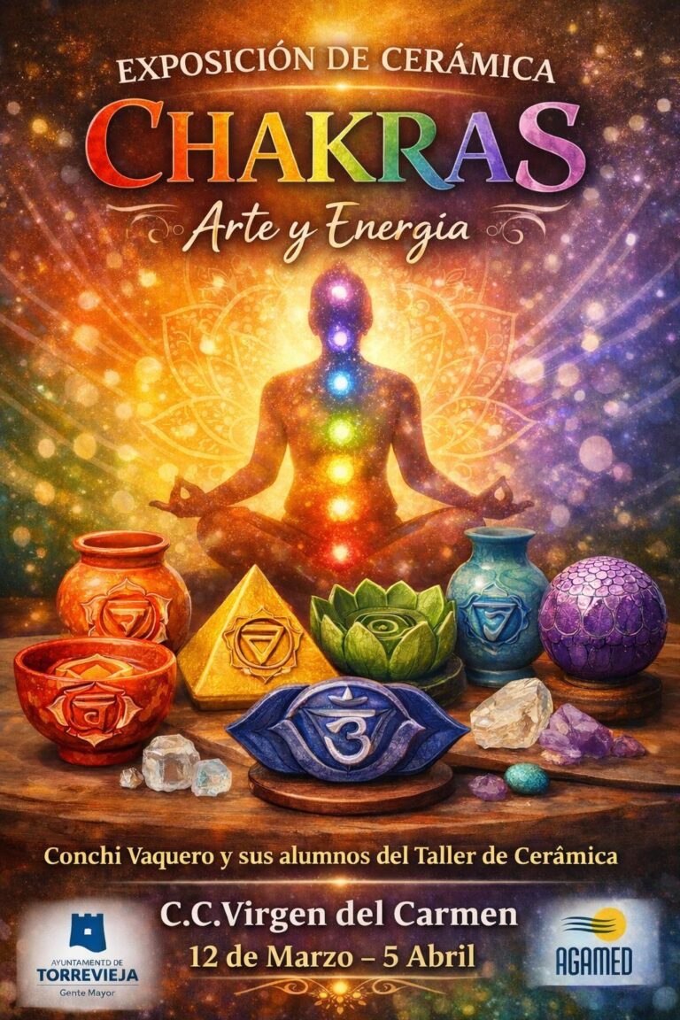 Torrevieja inaugura la exposición de cerámica “Chakras: Arte y Energía” en el Centro Cultural Virgen del Carmen
