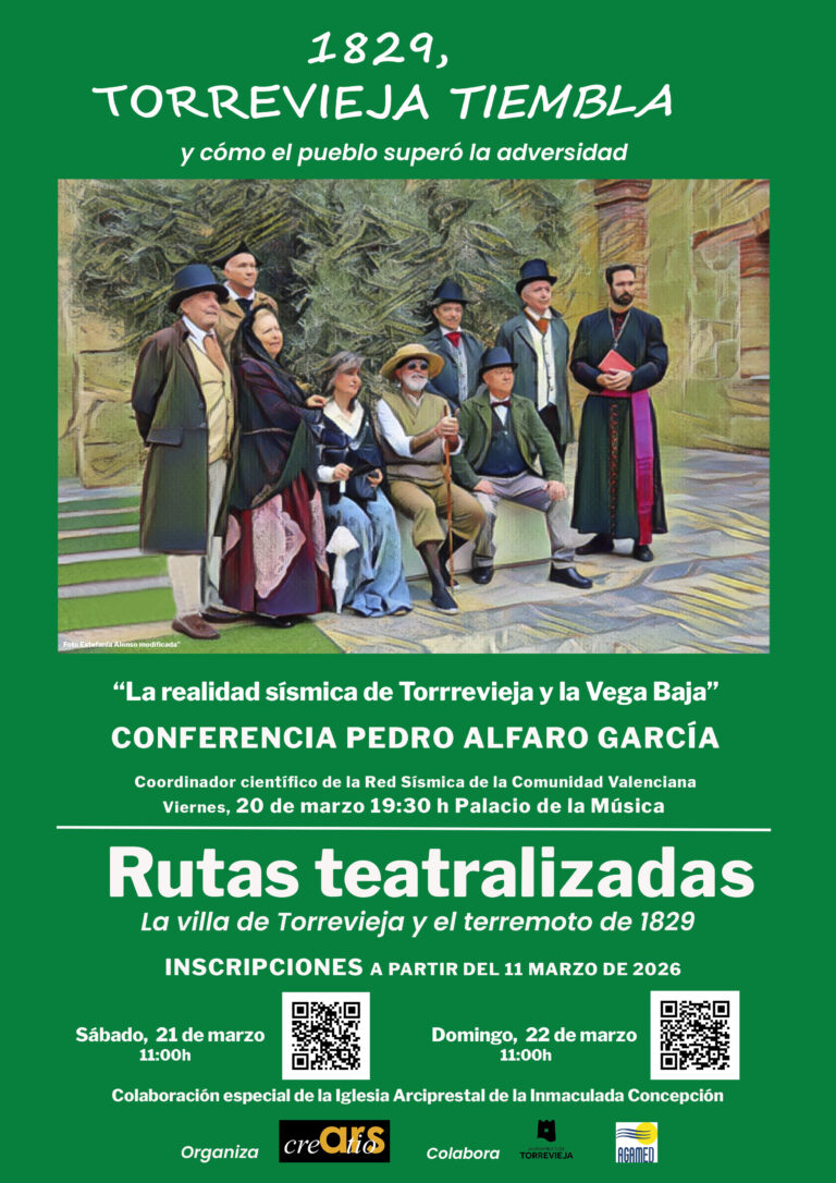 Rutas teatralizadas “1829, Torrevieja tiembla”: Ars Creatio revive el terremoto histórico en su séptima edición