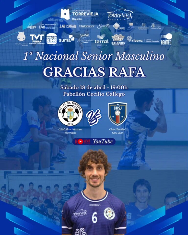 El Club Balonmano Mare Nostrum despide a sus leyendas en una jornada histórica en Torrevieja