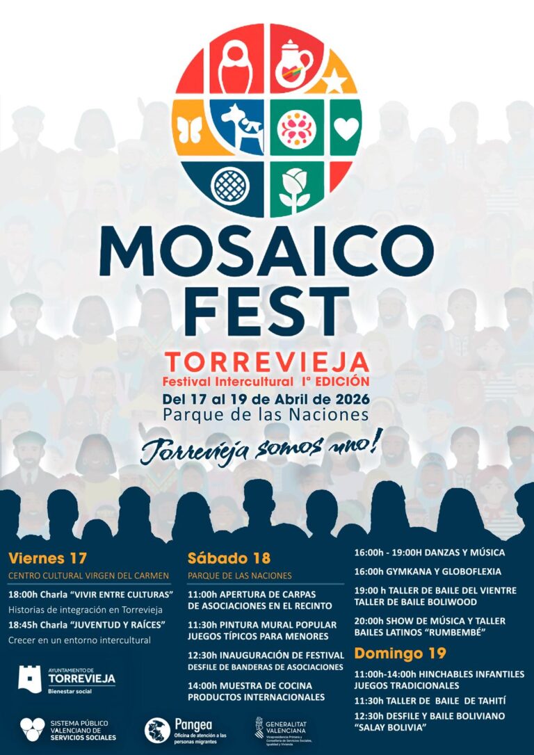 Torrevieja celebra el I Mosaico Fest para promover la convivencia intercultural
