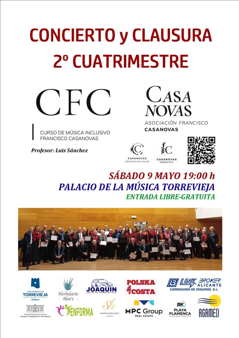 La Asociación Francisco Casanovas ofrece un fin de semana musical inclusivo en Torrevieja