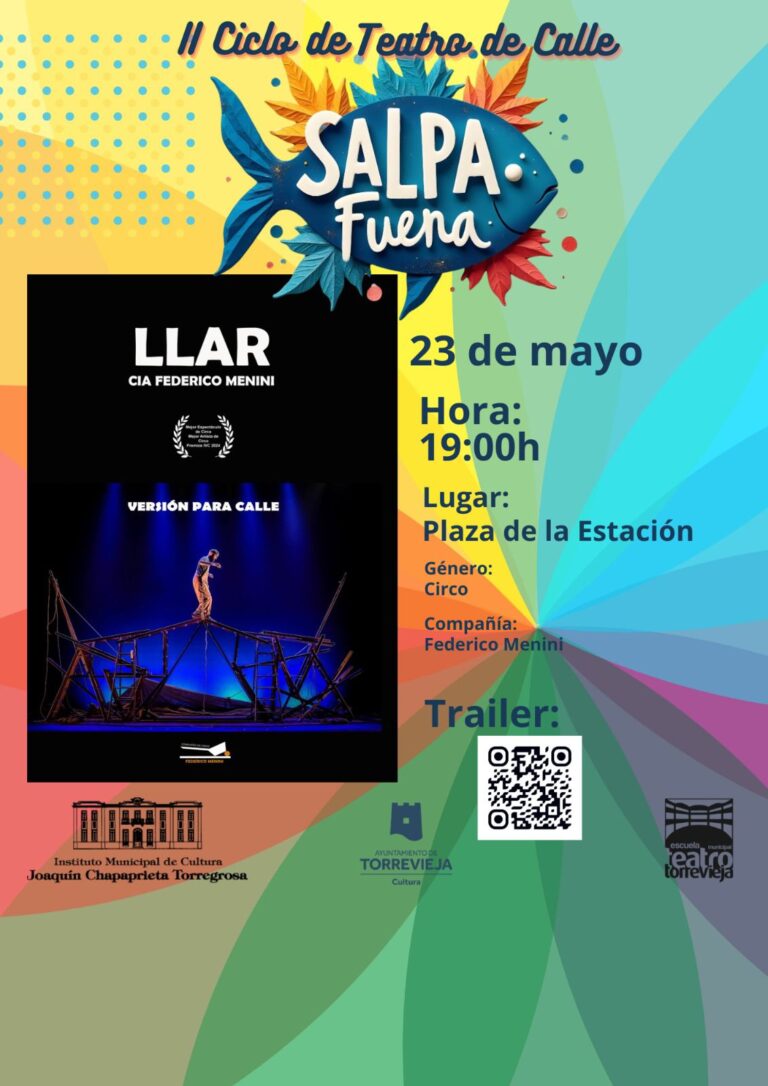 El II Ciclo de Teatro de Calle SALpa Fuera arranca en Torrevieja con el espectáculo de circo “LLAR” de Federico Menini