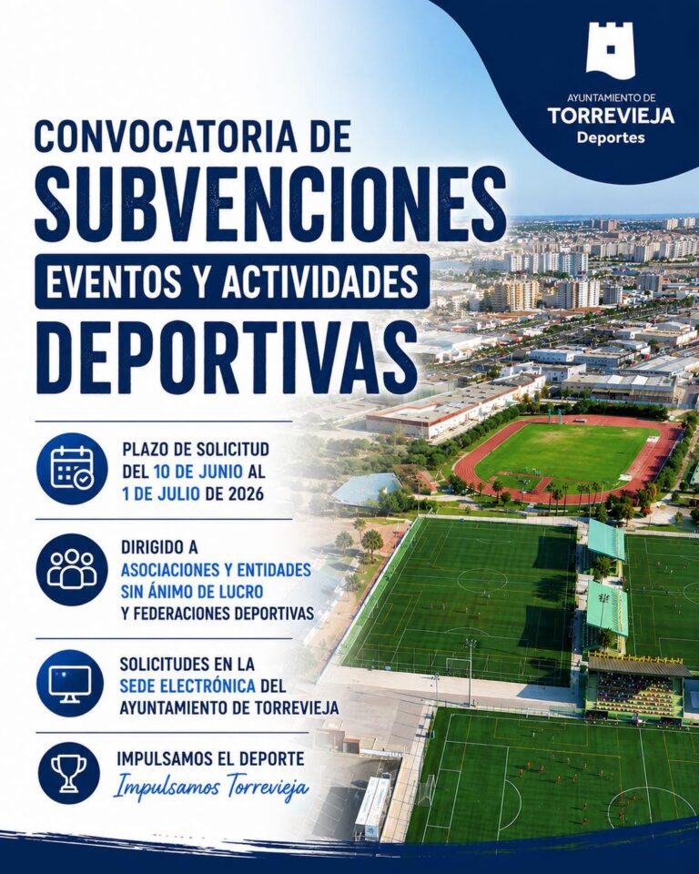 Torrevieja destina 35.000 euros a subvencionar eventos deportivos para reforzar su posición como referente del turismo deportivo