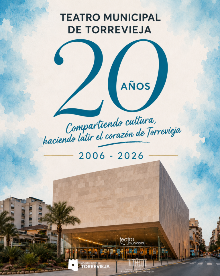 El Teatro Municipal de Torrevieja celebra 20 años como referente cultural con una programación especial para conmemorar su aniversario