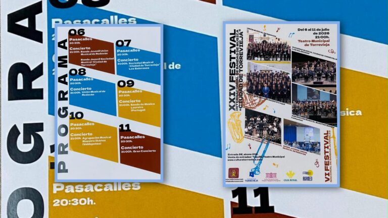 Torrevieja volverá a ser la capital de la música de banda con la celebración del XXIV Festival Internacional de Bandas “Ciudad de Torrevieja”
