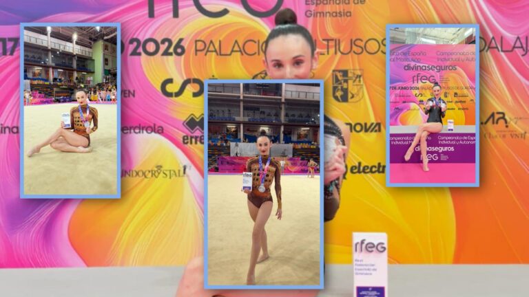 BLANCA TOMÁS DEL CLUB GIMNASIA RÍTMICA DE TORREVIEJA SUBCAMPEONA DE ESPAÑA EN PRIMERA CATEGORÍA ABSOLUTO