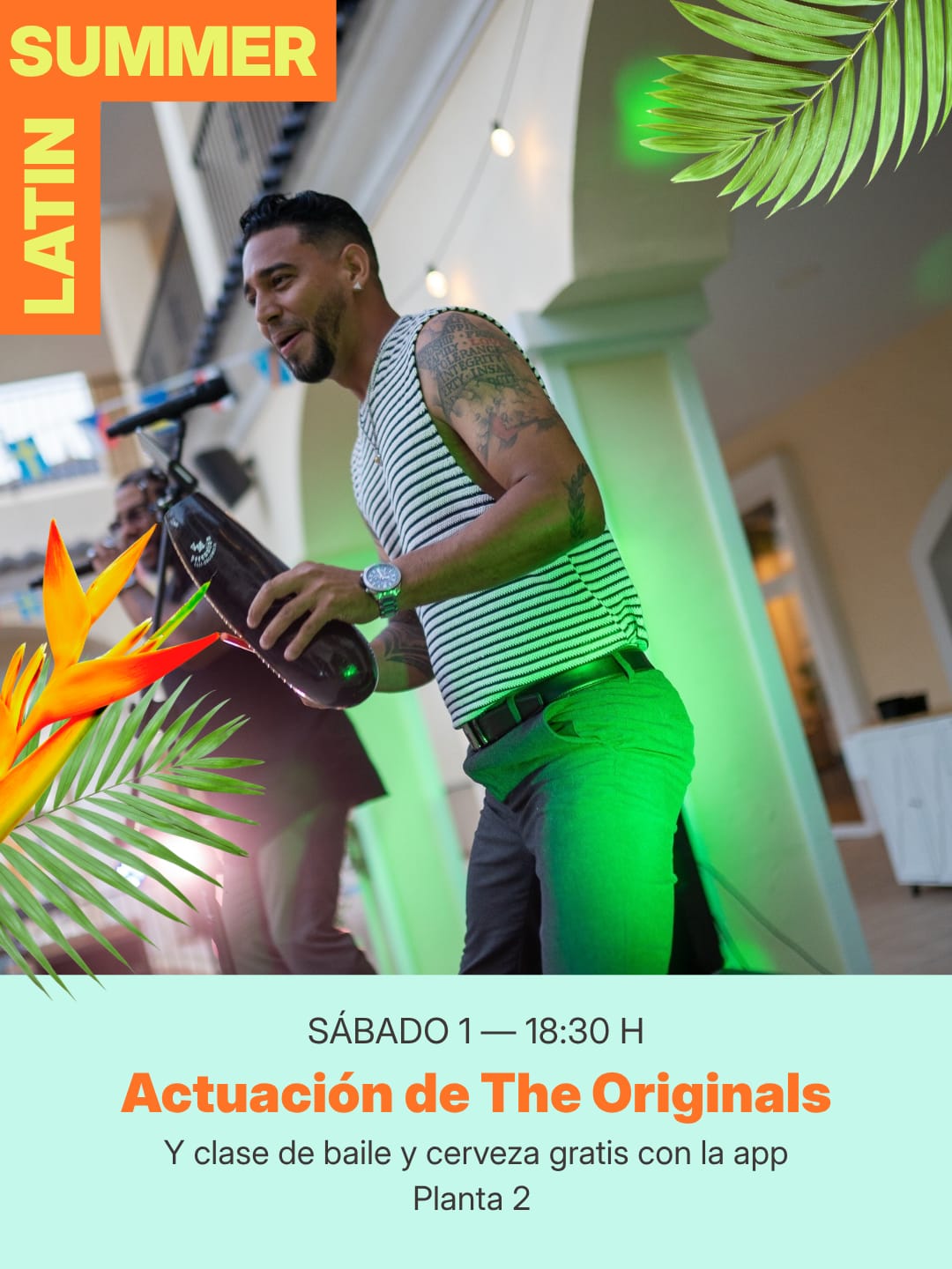 The Originals + clase de baile latino +animación