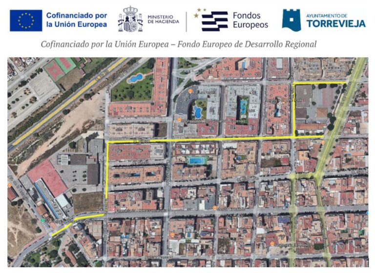 El Ayuntamiento de Torrevieja licita el proyecto de los itinerarios escolares seguros para los colegios Acequión e Inmaculada con financiación europea