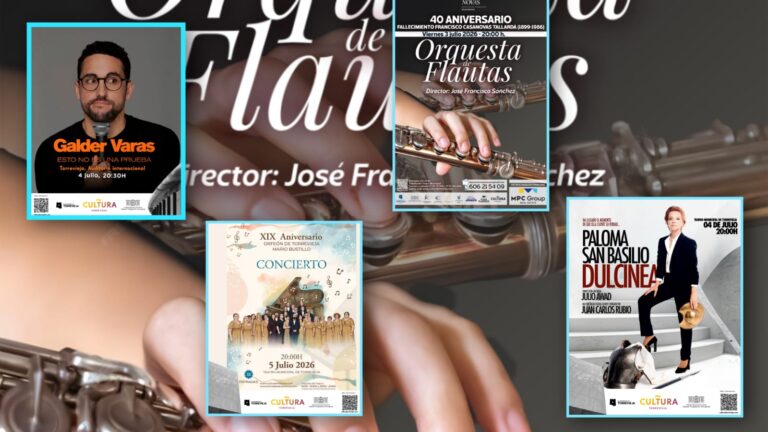 Torrevieja ofrece un gran fin de semana cultural con Paloma San Basilio, Galder Varas, la Orquesta de Flautas Casanovas y el Orfeón «Mario Bustillo»
