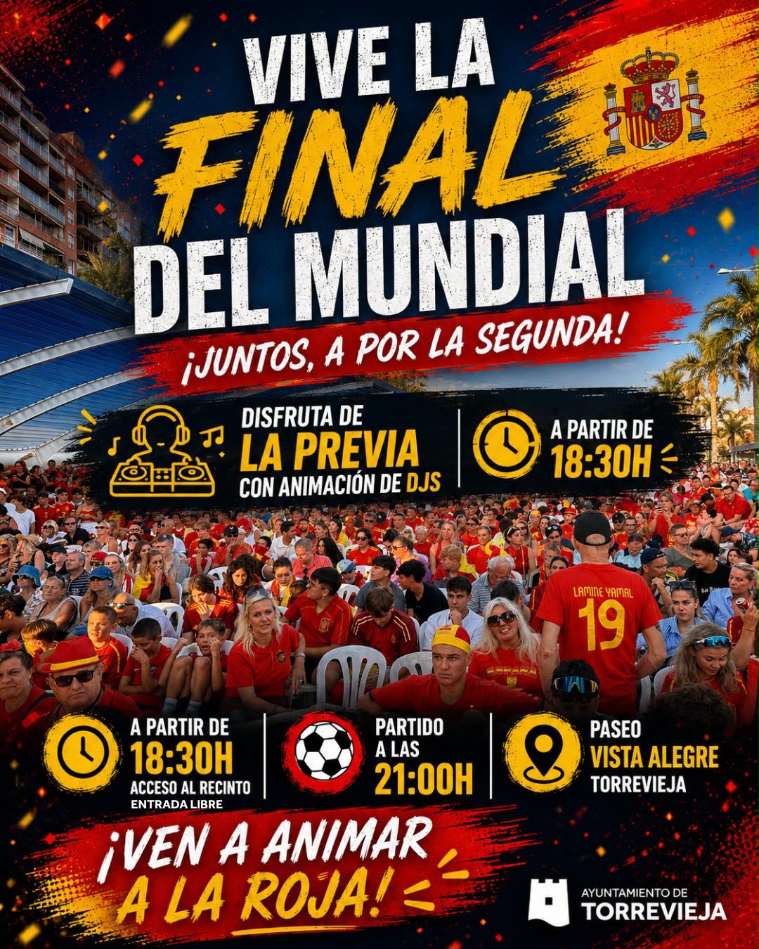 Final de Mundial de fútbol - Paseo Vista Alegre