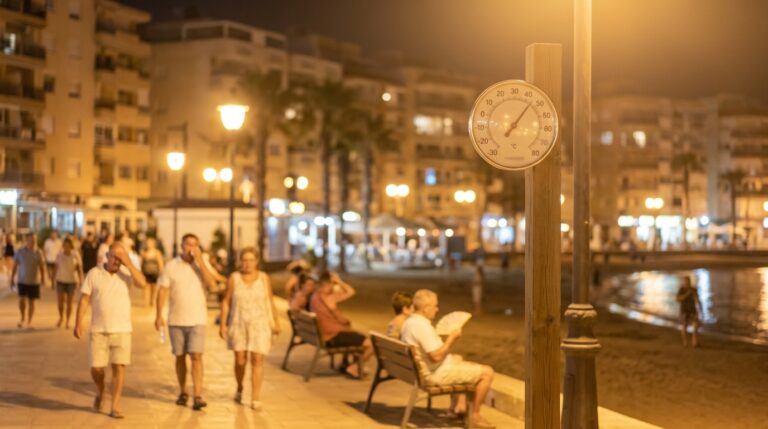 Torrevieja vive una noche de calor extremo con mínimas cercanas a los 30 grados
