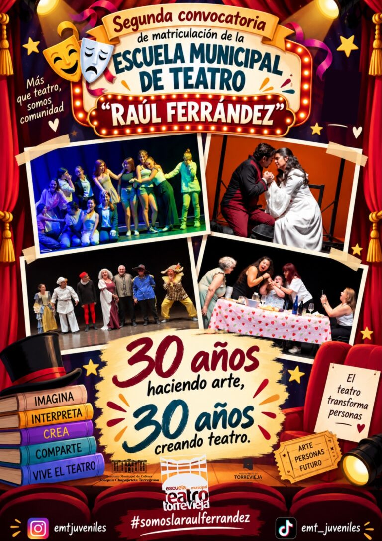 La Escuela Municipal de Teatro abre un segundo plazo de matrícula hasta el 11 de octubre
