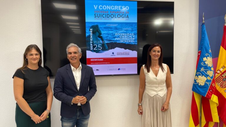 Torrevieja reunirá a especialistas en prevención del suicidio en el V Congreso Nacional de la Sociedad Española de Suicidología